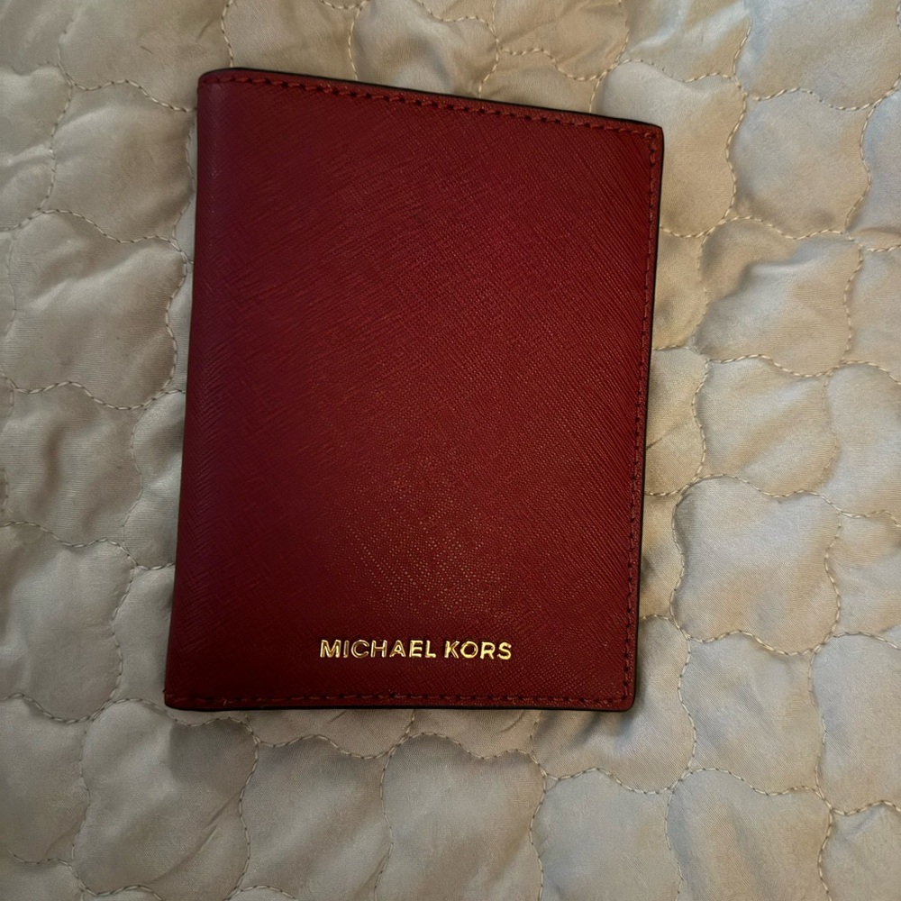 Michael Kors Red Wallet/Passport NWT